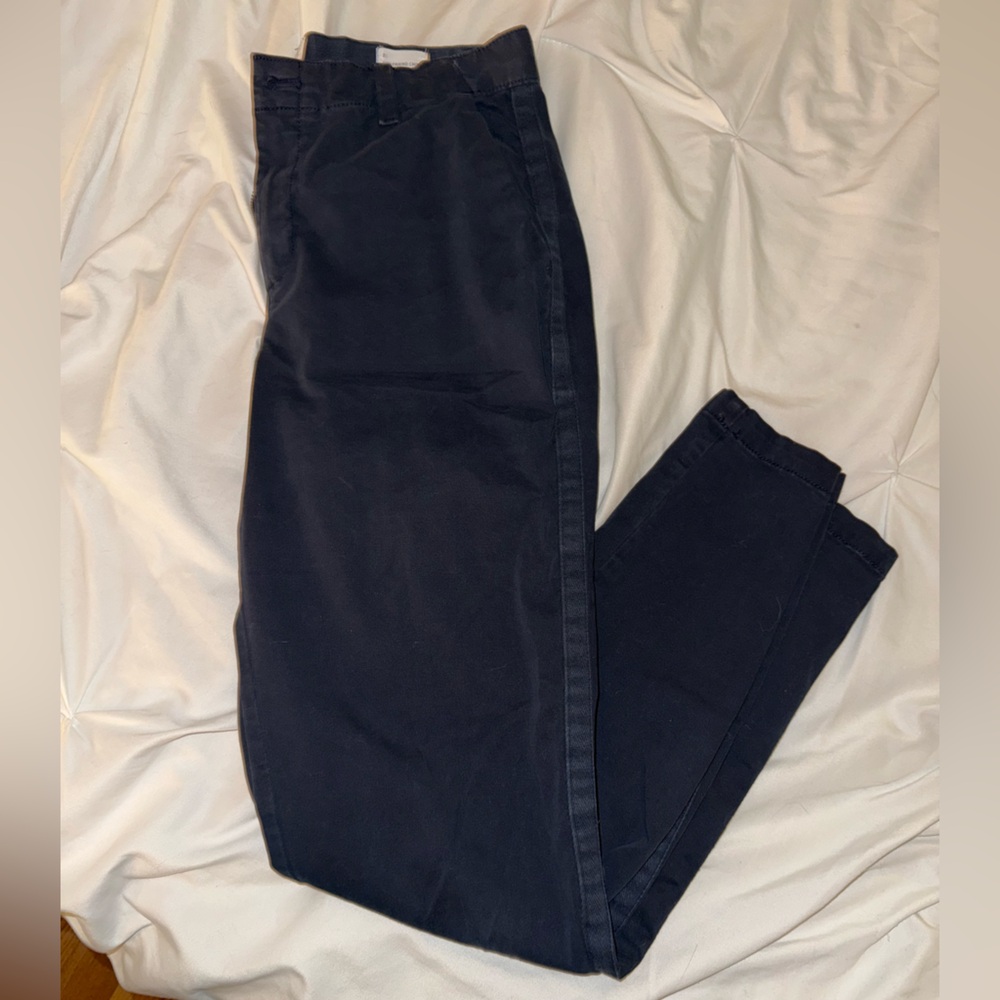 Navy blue gap chino pants